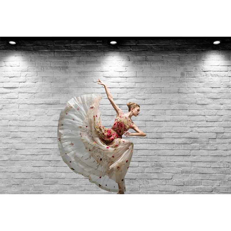 Baocicco Vinyl 12x10ft Backdrop Photography Background White Brick Wall Computer-Print Seamless Photo Background Children Baby Adults Portraits Photo Studio Props - Image 3